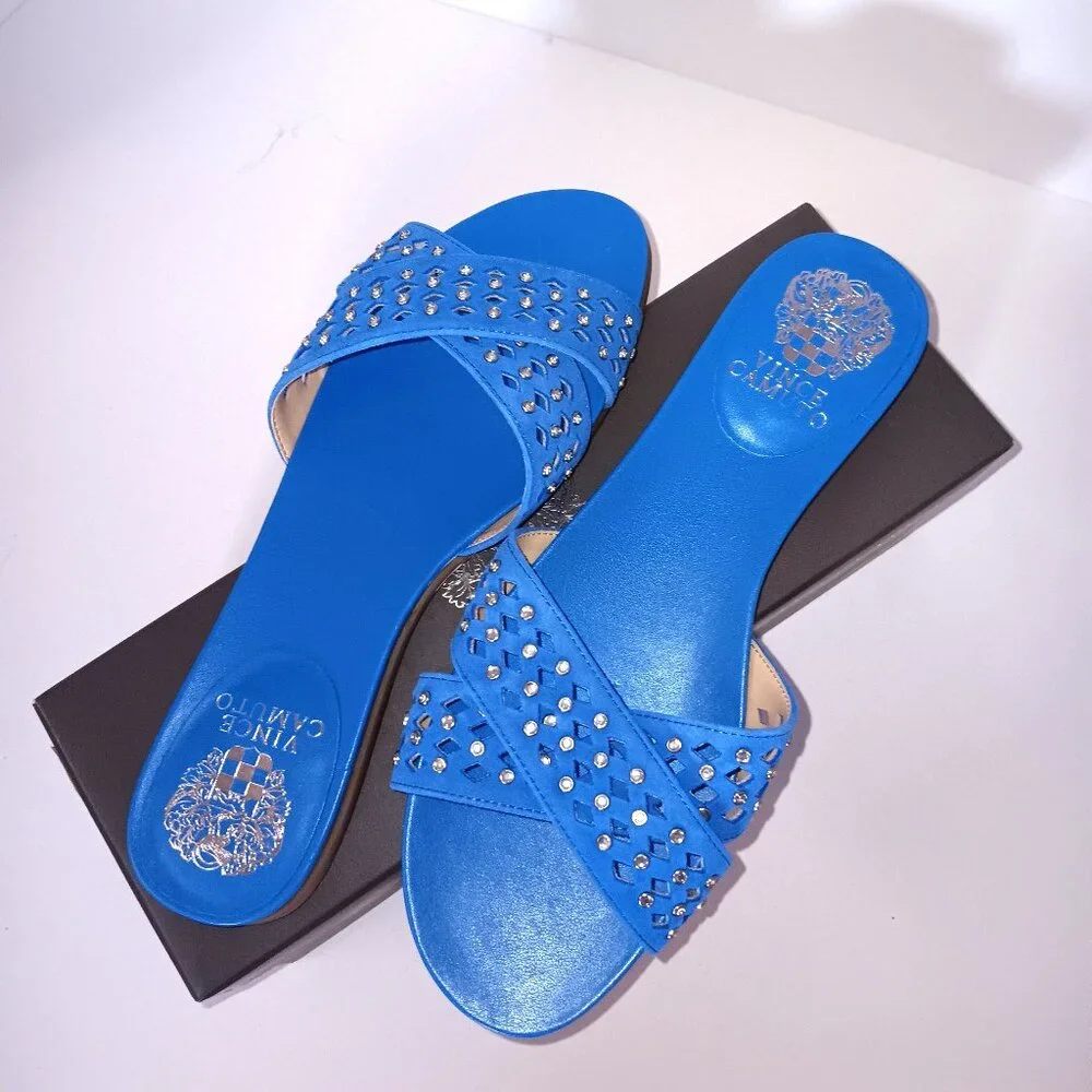 Vince Camuto ENDANA- Poolside Blue Women's Sandals- Size 7.5M - Picture 3 of 7